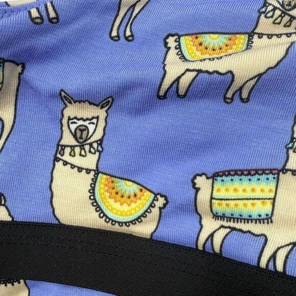 MeUndies Llama Print Purple U-Back Modal Cotton Bra - Women’s US M - Picture 3 of 7